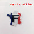 National Flag Aluminum Fender Emblem Car Sticker – USA UK DE FR