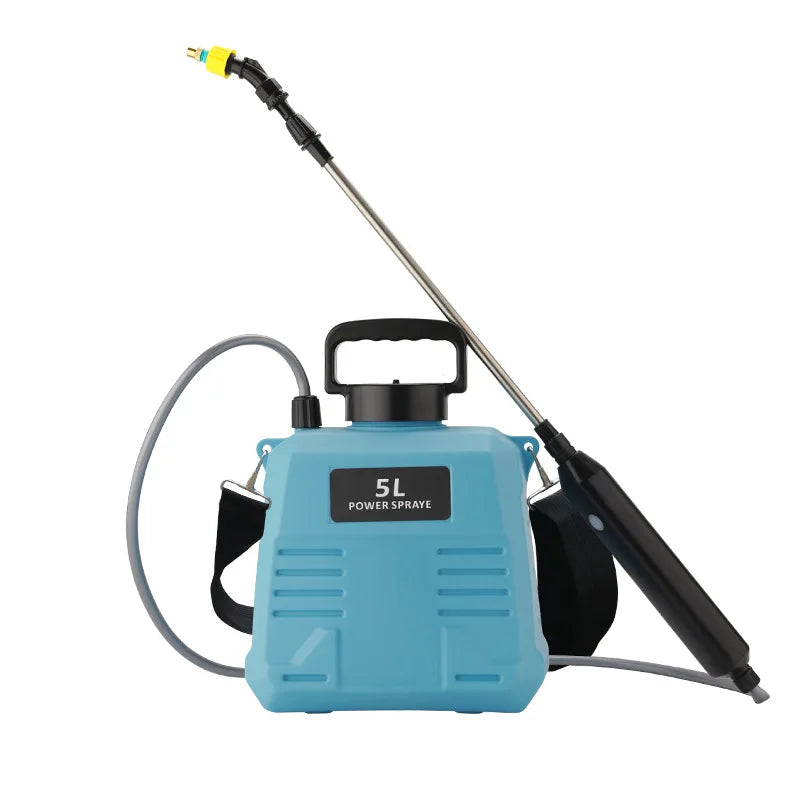 5/8L Shoulder Electric Pesticide Sprayer Pot with 3 Nozzle Garden Sprayer for Garden Watering Handheld Pesticide Sprayer 120Mins Zpaxo 5L Blue 200 Mins
