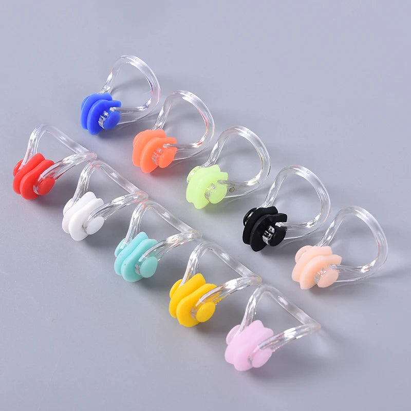 10pcs/lot High Quality Reusable Soft Silicone Swimming Nose Clip Comfortable Diving Surfing Swim Nose Clips For Adults Children Zpaxo