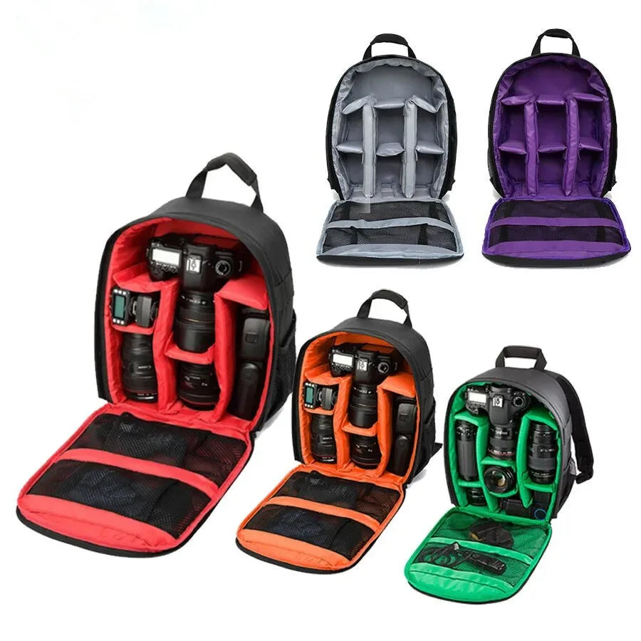 Outdoor Camera Backpack Video Digital Shoulder Camera Bag Waterproof Photo Knapsack Case DSLR For Canon Nikon Sony Olympus Fuji Zpaxo