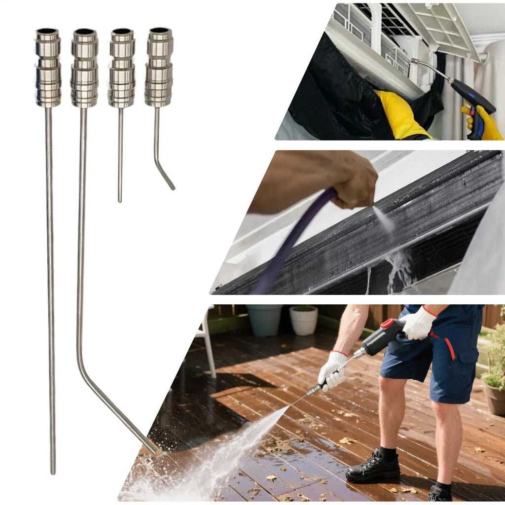 4-Piece Stainless Steel High-Pressure Washer Nozzle Kit Pressure Washer Nozzle Zpaxo