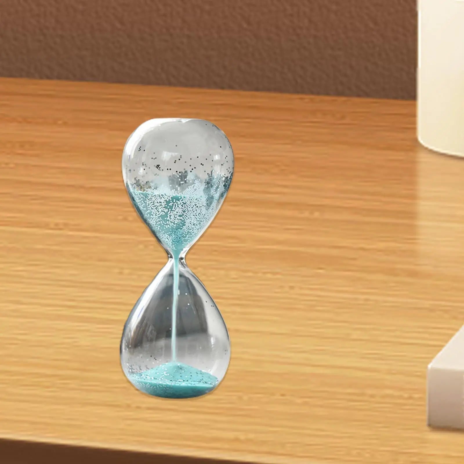 Glitter Glass Sand Timer Hourglass – Yoga, Decor & Gift Decorative Sand Timer Zpaxo Blue