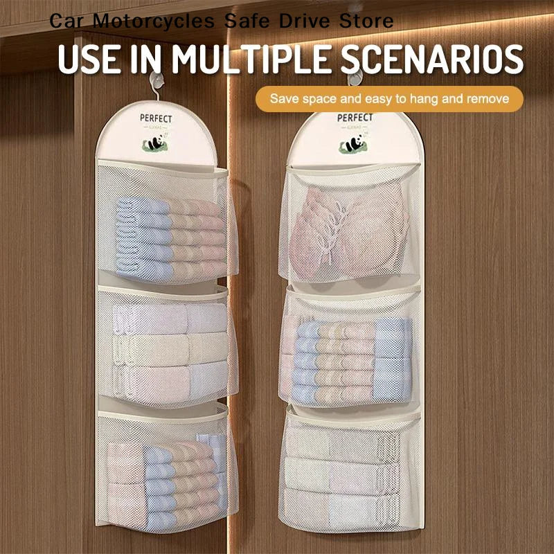 Multi-layer Hanging Storage Bag Socks Underwear Home Clothes Net
