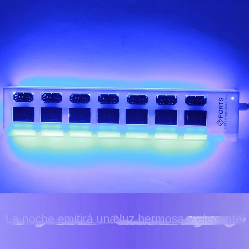 USB HUB USB 2.0 Switch USB Hub 3.0 Adapter High Speed Multi 4/7 Ports Hub USB On/Off Switch Portable USB Splitter For PC Laptops Zpaxo