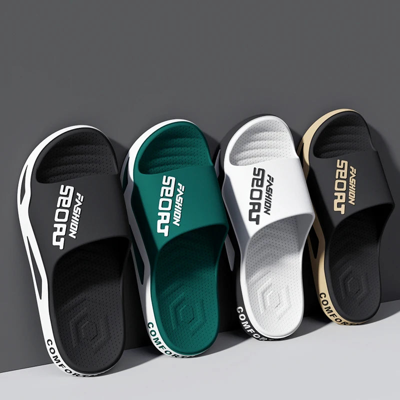 Men's Summer Fashion Slippers Home Soft Soles PVC Durable Material