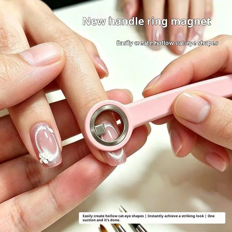Round Cat Eye Magnet Ring – Gel Nail Art DIY Tool