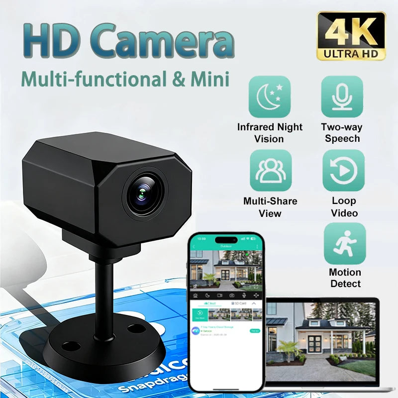 4K HD Wifi Security Camera Home Mini Smart Indoor IP Surveillance APP