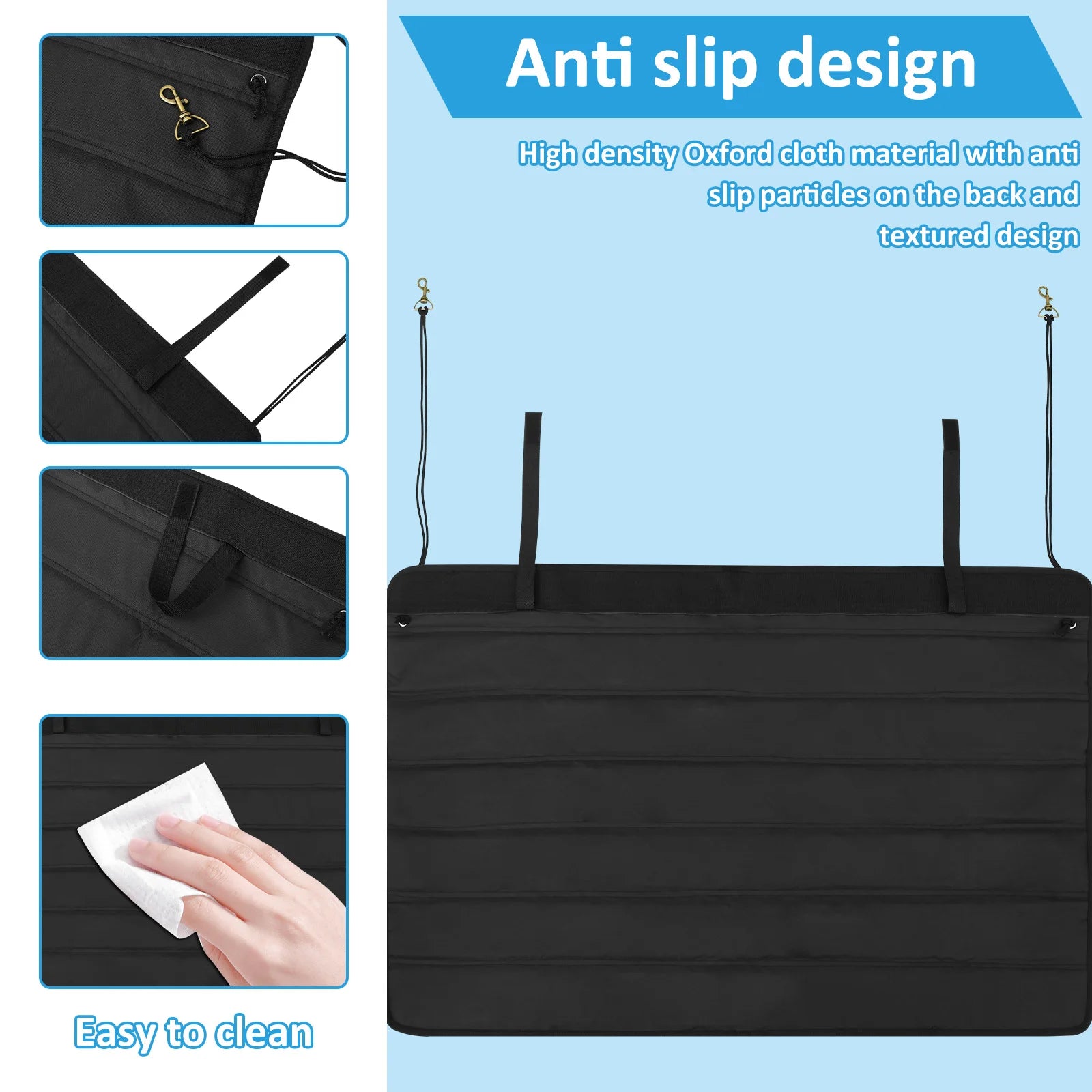 Nonslip Trunk Mat Bumper Guard Wear Resistant Rear Bumper Protector Foldable Universal Trunk Mat for SUV Vehicle 64cm * 94cm Zpaxo