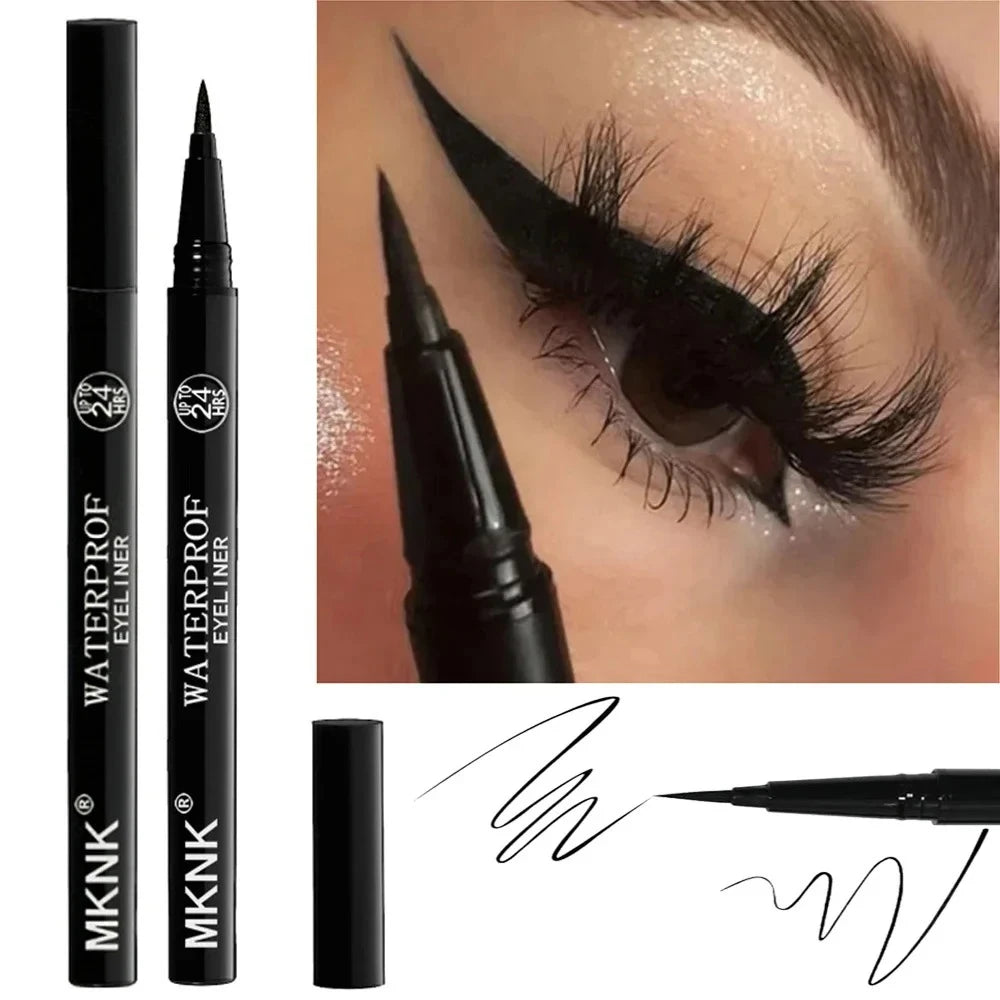 Black Fine Long Lasting Liquid Eyeliner Water Pen Waterproof Zpaxo Black 1Pcs