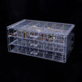Large Capacity Jewelry Storage Display 72 Grid 3-Layer Organizer