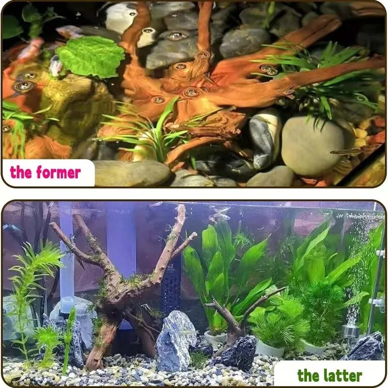 4pcs Random Shaped Aquarium Driftwood Reptile Habitat Decoration, Varying Sizes, Suitable For Aquariums And Breeding Boxes Zpaxo