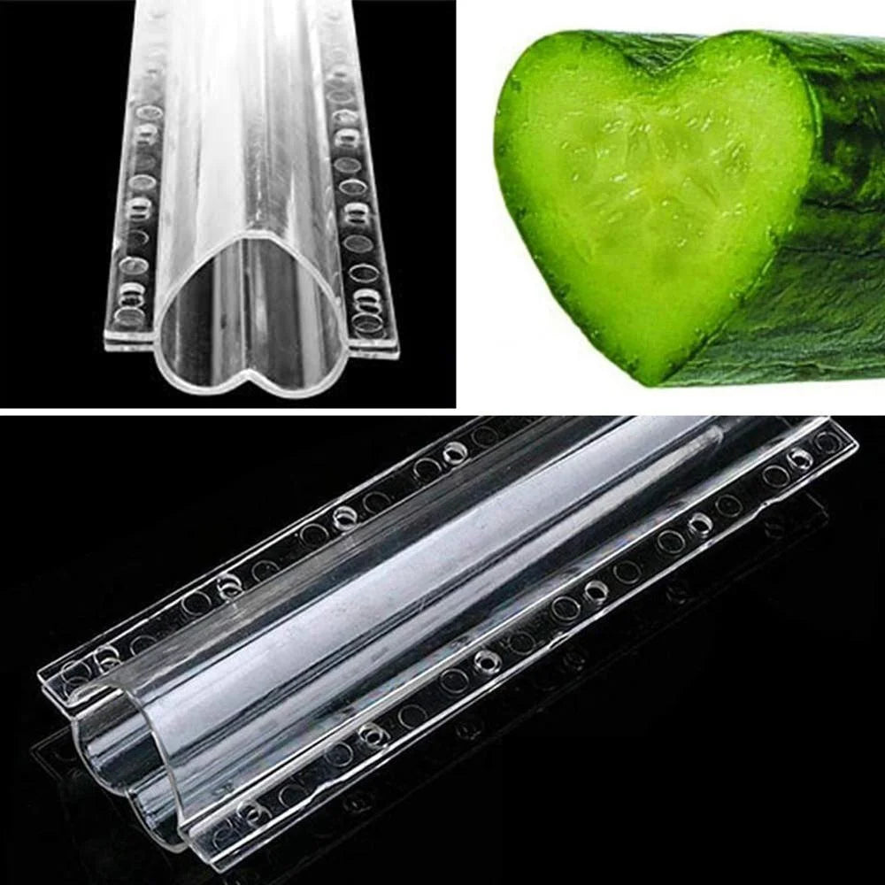 1pc Cucumber Shaping Mold Five Pointed Star Shape Heart-shaped Garden Vegetable Growth Forming Mould Kitchen Cooking Tools drop Zpaxo Heart