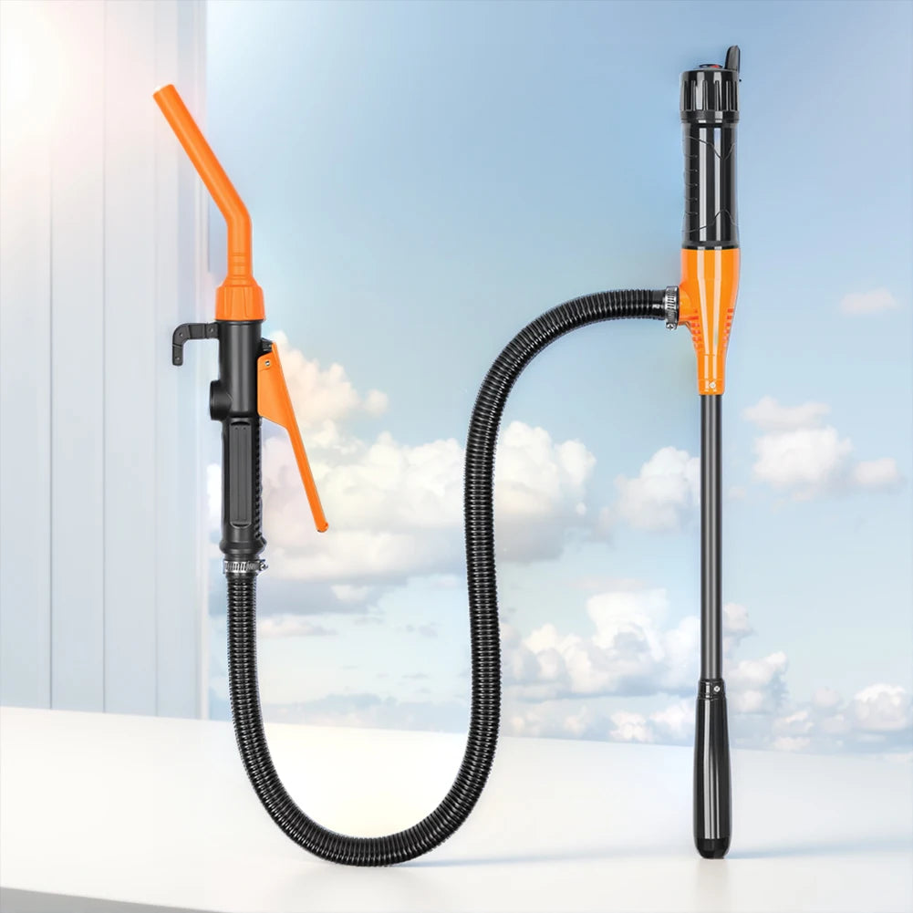 Portable Liquid Transfer Pump Flow Control Nozzle Fuel Gas Suction
