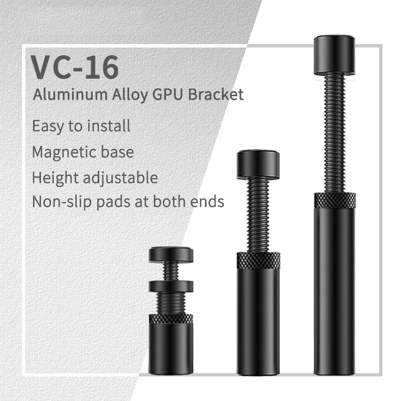 Universal Vertical Telescopic Holder Adjustable Video Card Support Stand Universal Graphics Card Bracket Shock-Absorbing Holder Zpaxo