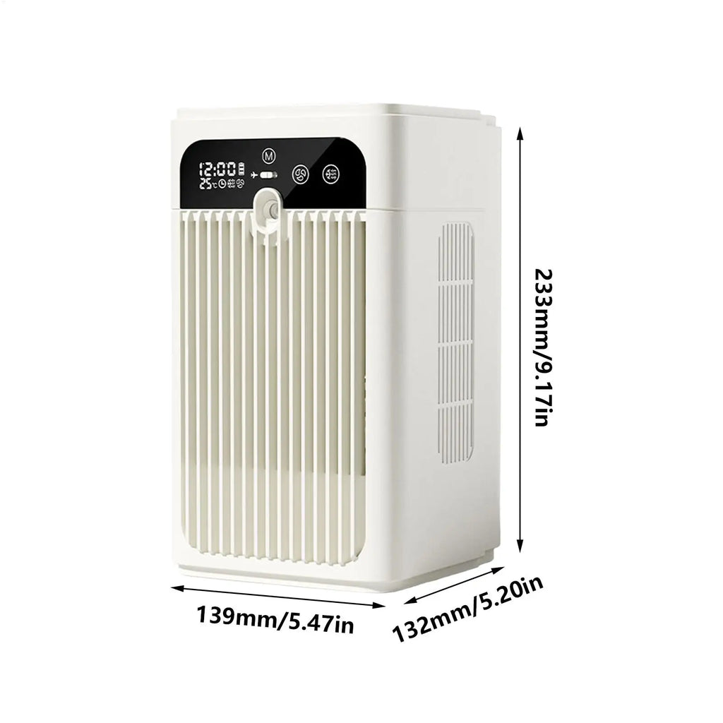 Mini USB Desktop Fan Portable Home Air Conditioner 3000mAh
