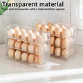 Kitchen Large Capacity Egg Fridge Storage Box - Portable Multi-Layer Egg Tray Organizer, Auto Opening/Closing Egg Holder Zpaxo one size C