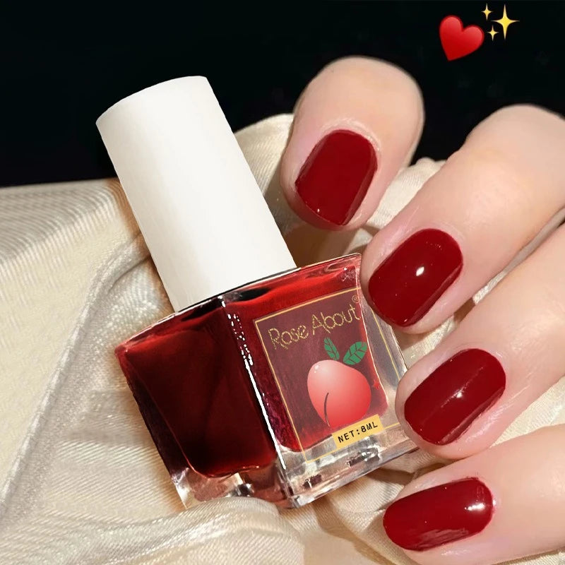 Water-based Peel-off Nail Polish No UV Lamp Needed Long-lasting Zpaxo
