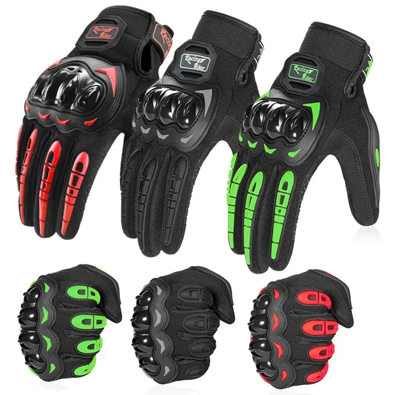 Waterproof Touchscreen Full Finger Motorcycle Riding Gloves