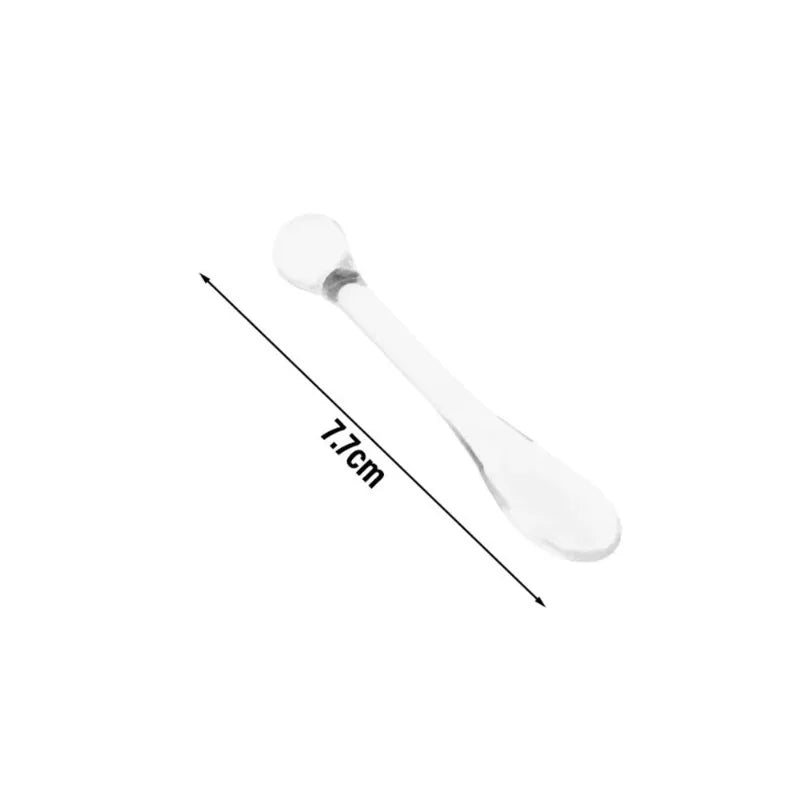 1 Acrylic Cosmetic Spatulas Scoop Face Cream Mask Spoon Eye Massage Zpaxo Clear 1Pc