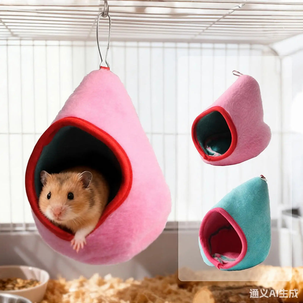 Hamster Hammock Hangable Hedgehog Nest Squirrel Enrichment Relaxing