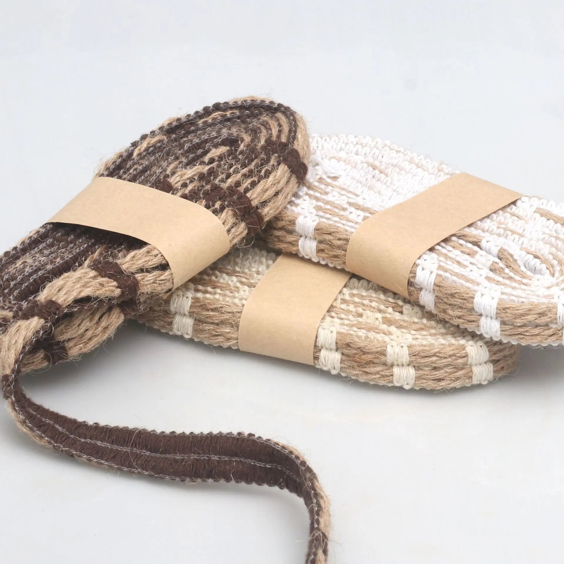 2-Yard Natural Jute Lace Ribbon – Rustic Wedding & DIY Crafts Craft Ribbon Zpaxo
