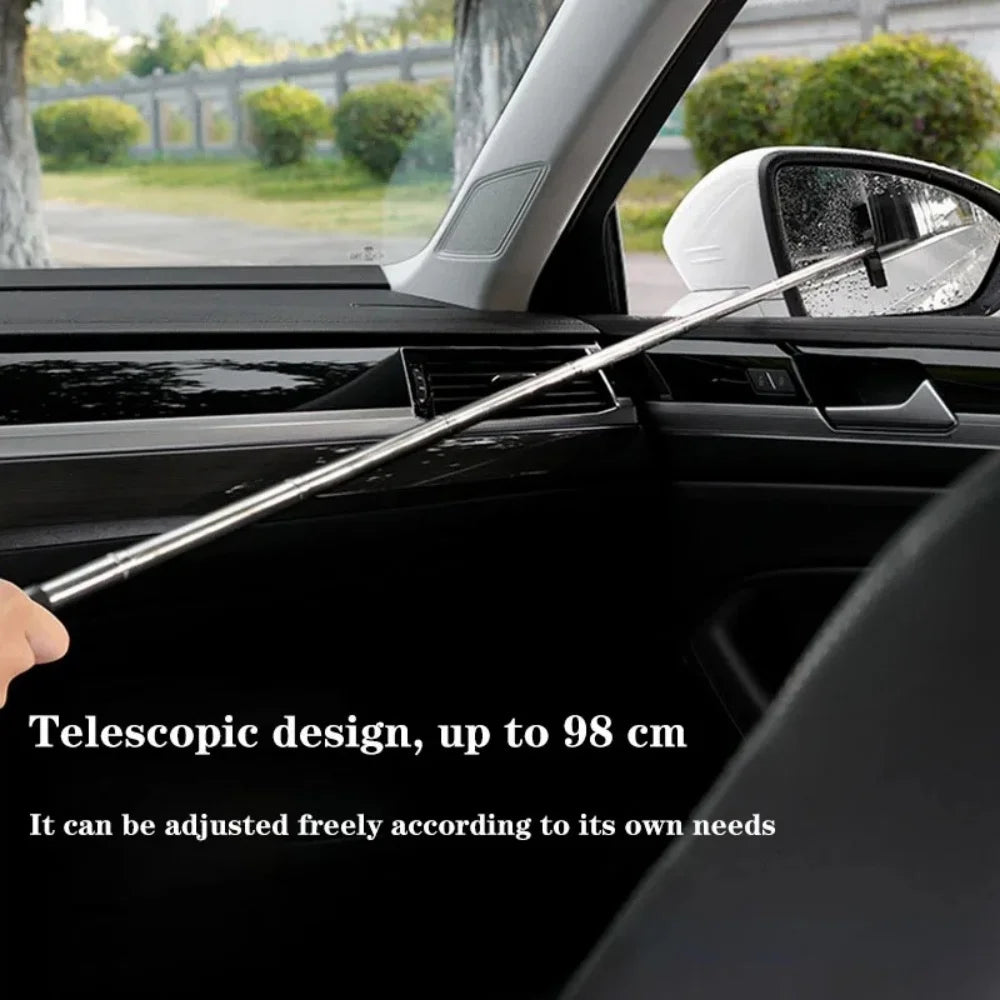 Telescopic Car Rearview Mirror Wiper & Auto Glass Cleaner Car Cleaning Tool Zpaxo