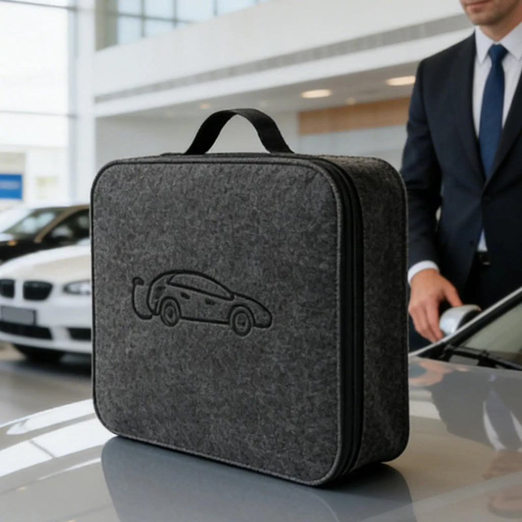 New Energy Vehicle Charging Gun Storage Bag Portable EV Charger Cable Bag Waterproof Auto EV Charging Jumper Storage Bag Zpaxo