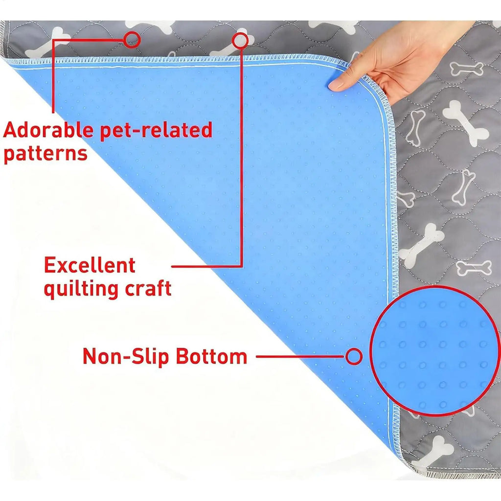 Washable Reusable Pee Pads Dogs Cats Quick Absorbent Pet Training Mat