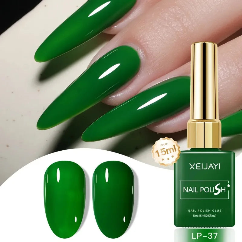 Colored Nail Varnish Gel 60 Colors Gloss Matte Ice-clear Nails Polish