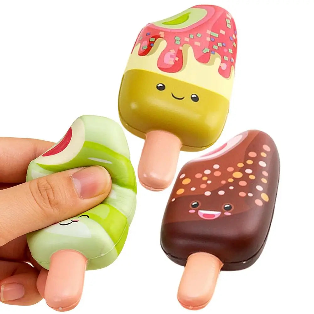 Ice Cream Squeezing Toy Realistic Soft Cute Ice Cream Fun Collectibles Quiet Fidget Toys For Adults Family Friends Youth Teens Zpaxo A China Mainland