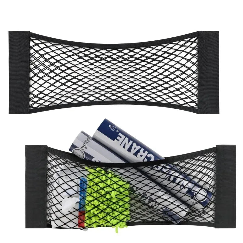 Car Rear Seat Back String Net Mesh Storage Pocket Organizer Mesh Interior Accessories Organizer Arrangement Tool Storage Zpaxo