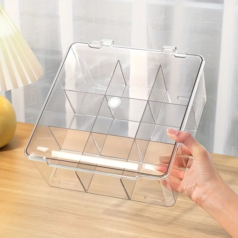 Acrylic Bead Organizer Lid Transparent Storage Box Jewelry DIY Crafts
