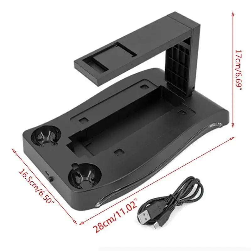 652F 4 in1 Charging Display Stand Connector Storage for w/Cooling Lights Zpaxo