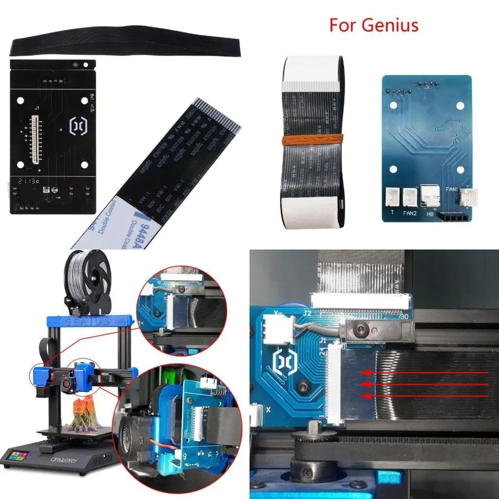 652F Printer Transfer Extruder Board Controller FPC 20 Pin Ribbon Zpaxo