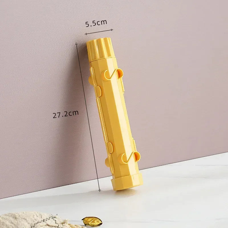 DIY Sushi Making Mold Set – Rice Roll Bazooka & Drum Tool Sushi Making Mold Zpaxo YELLOW