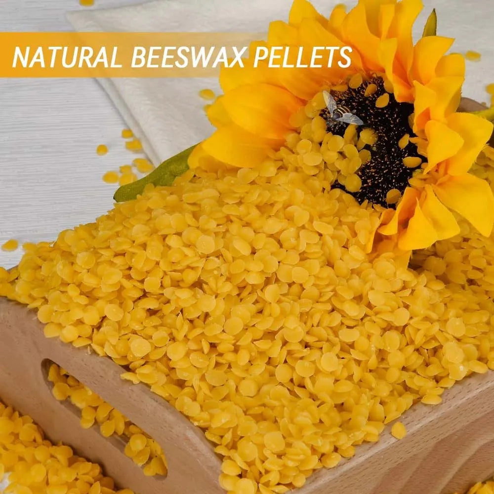Beeswax Yellow Bees Wax for DIY Candles, Beeswax for Candle Making, Skin, and Hair Care, Lotions, DIY Creams, Lip Balm and Soap Zpaxo 100g