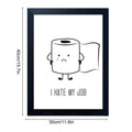 Funny Bathroom Wall Decor 30x40cm Unframed Poster Humorous Pinching