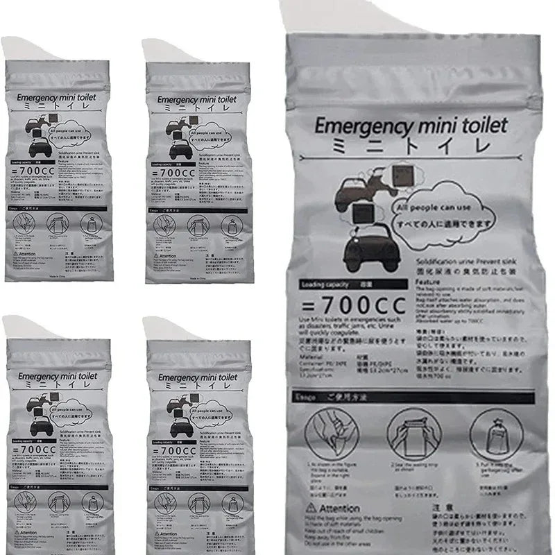 Disposable Emergency Urine Bags 700ml – Portable Travel Toilet