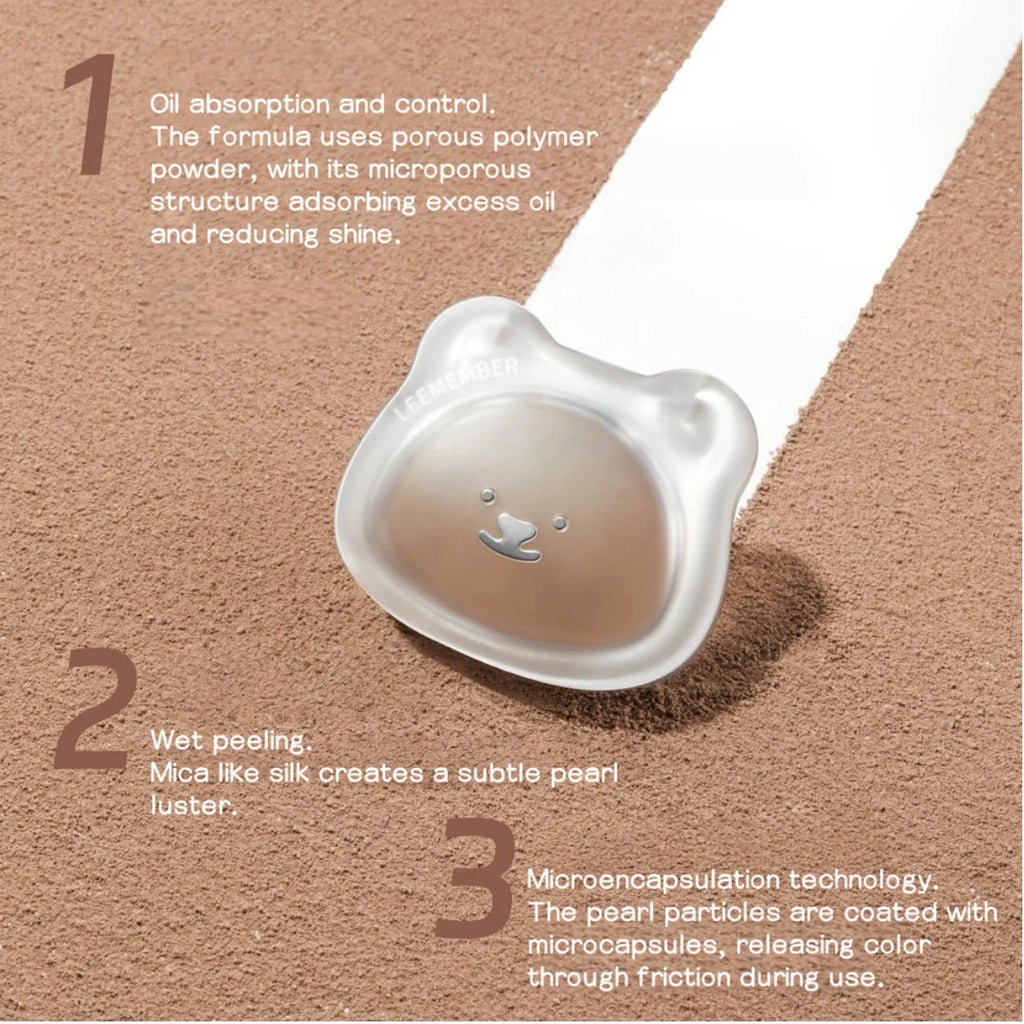 LEEMEMBER Highlighter Contour Face Shading Expanding Matte Powder Zpaxo