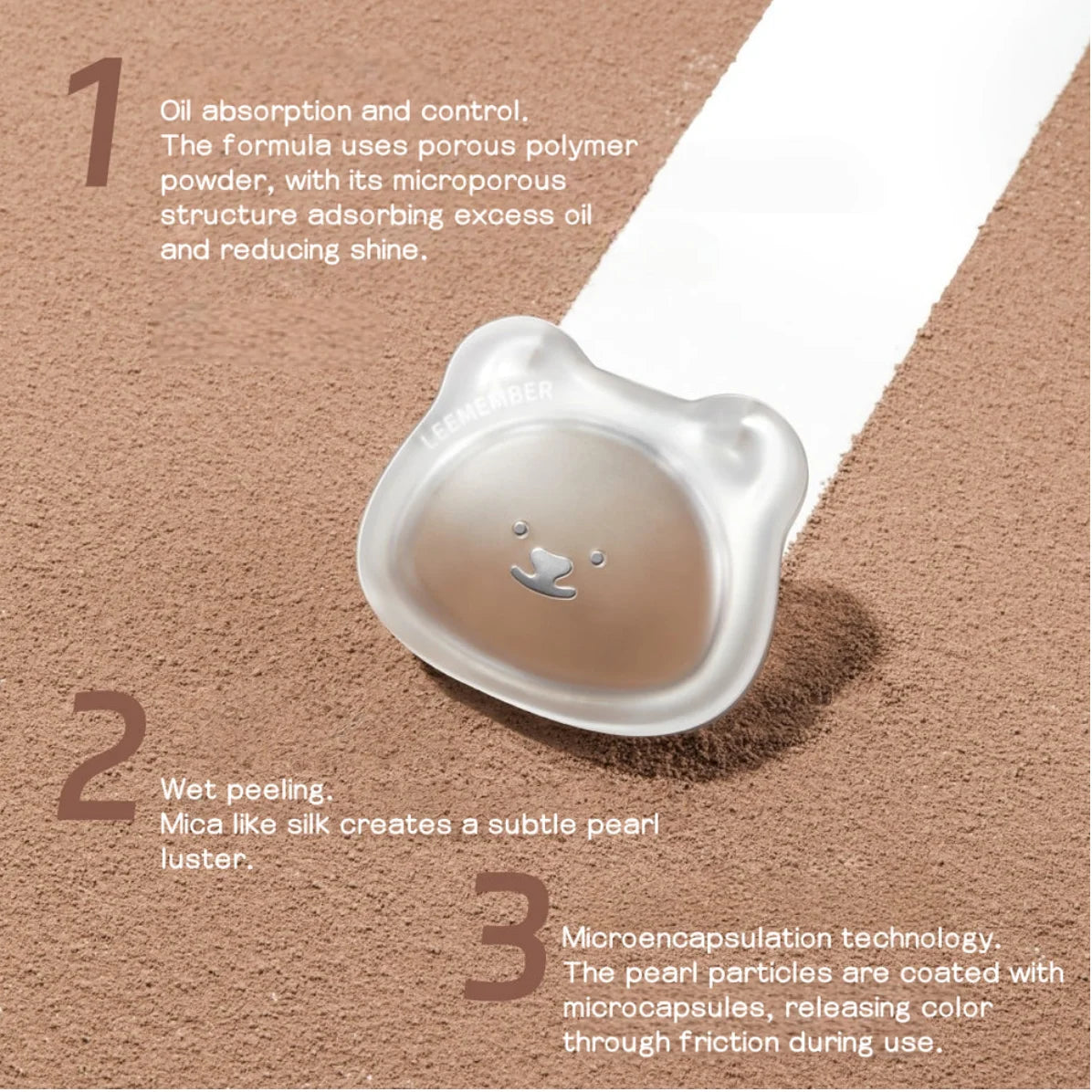 LEEMEMBER Highlighter Contour Face Shading Expanding Matte Powder Zpaxo
