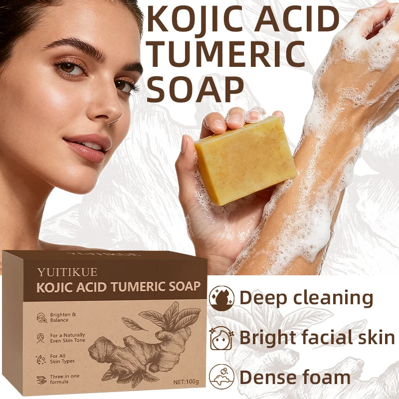 Turmeric Kojic Acid Cleansing Bar – Brighten & Deep Cleanse Cleansing Bar Soap Zpaxo