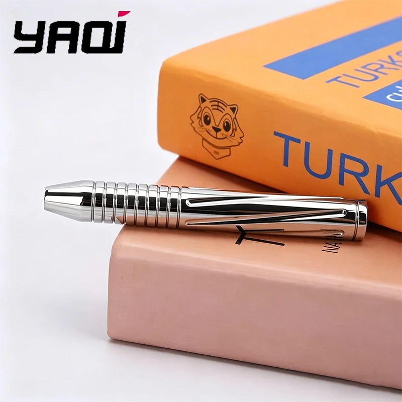 2026 Yaqi BULLET Stainless Steel Men Safety Razor Handle Polished Finish for Comfortable Shaving Experience Zpaxo