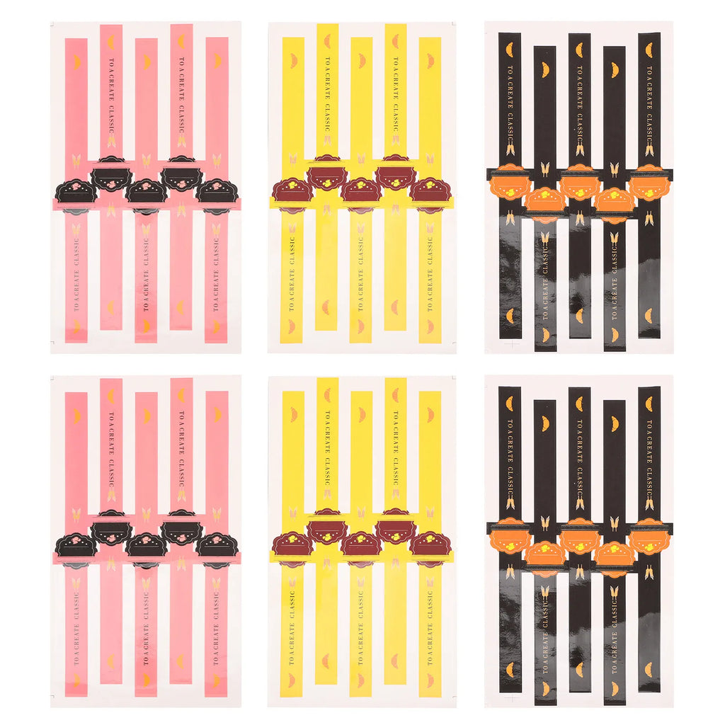DIY Seal Sticker Self-adhesive Package Stickers Decals Baking