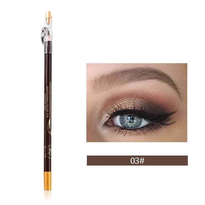Microblading Wooden Eyebrow Pen Waterproof Long Lasting Makeup Eye Zpaxo 03Light Brown