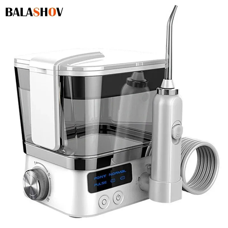 Handheld Water Flosser for Teeth Rechargeable Electric Dental Oral Irrigator 600ml Water Tank 4 Water Jet Teeth Cleaner Portable Zpaxo