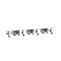 Stainless Steel Wall-Mounted Mop Rack Stylish and Simple Hole-Free Wall-Mounted Storage Clip Zpaxo Grey