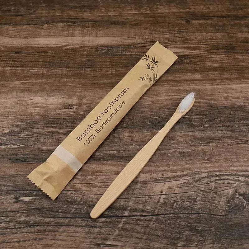 Bamboo Toothbrush Set – Soft Eco-Friendly Kids & Adult Brushes
