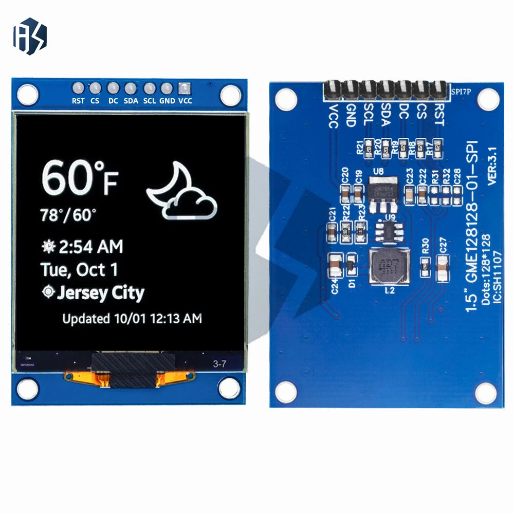ALL 128x128 OLED Shield Screen Module Product Raspberry Pi STM32 Zpaxo