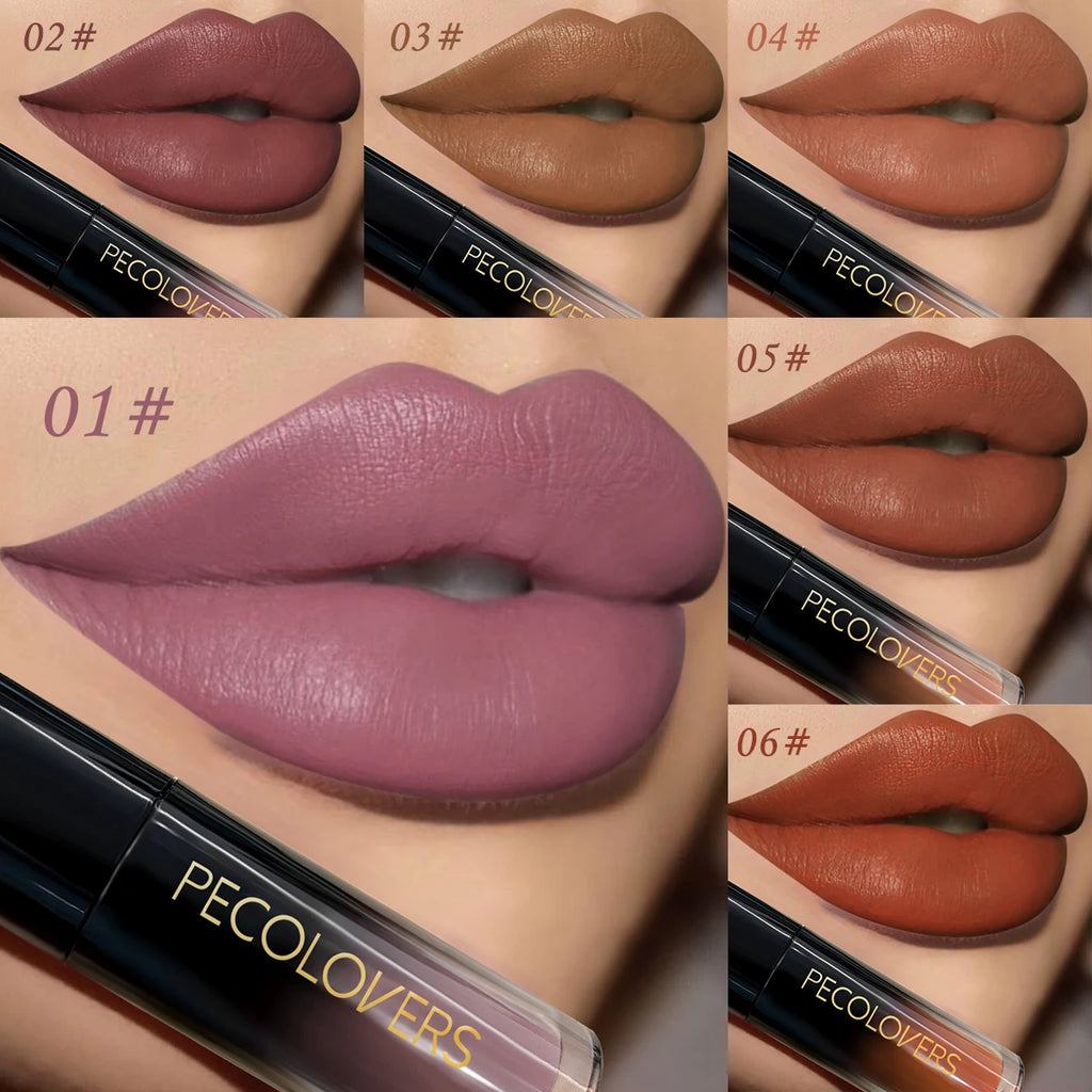 1PC Matte Lipsticks And Lip GlossesThat Don'T Smudge Or Fade Easily,Velvety End, Long-Lasting Sexy Purple Matte Liquid Lip Color Zpaxo