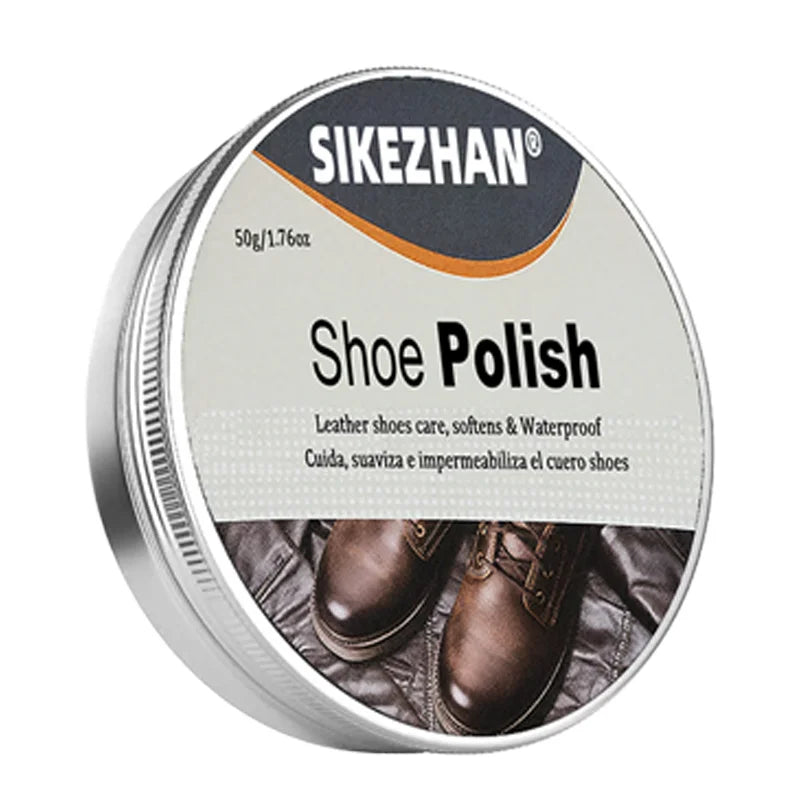 Professional Shoe Polish Cream for Leather Shoes, Restores Color&Shine,Waterproof Protection,Shoe Care Men&Women Shoes Nourish Zpaxo 50g